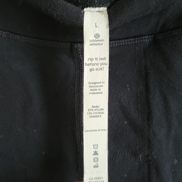 LULULEMON Mens Pull-On Wide Leg Pants Large - Picture 3 of 3